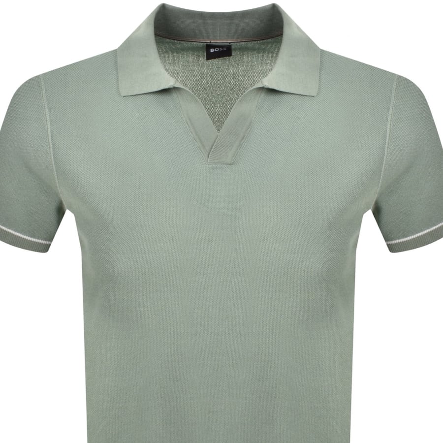 BOSS H Jianluca Knit Polo Green